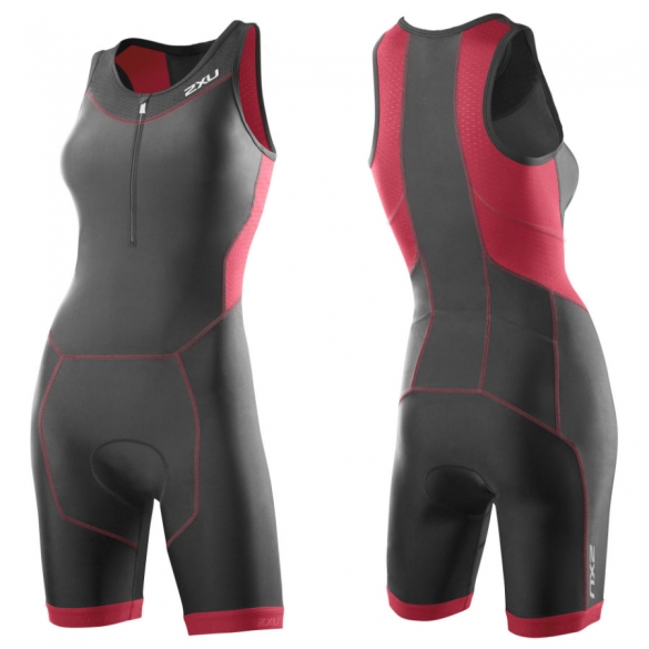 2XU Perform tri suit Damen 2015 schwarz-rot WT2707d  WT2707d